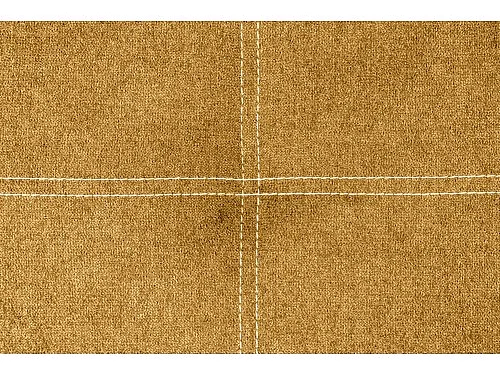 DALIA TETE DE LIT COU TISSU MOUTARDE 160