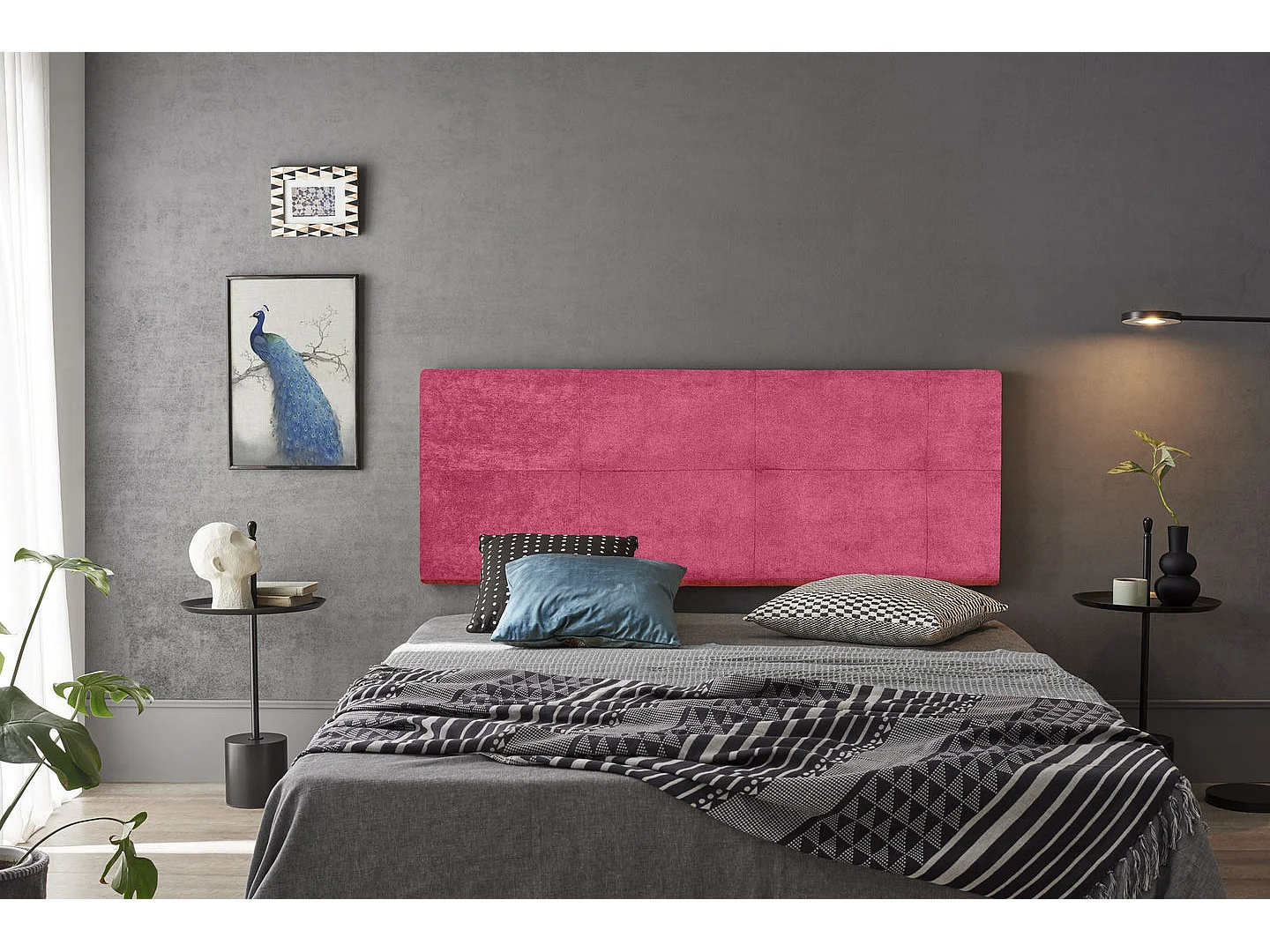 TÊTE DE LIT EN TISSU CALA ROSETON 115