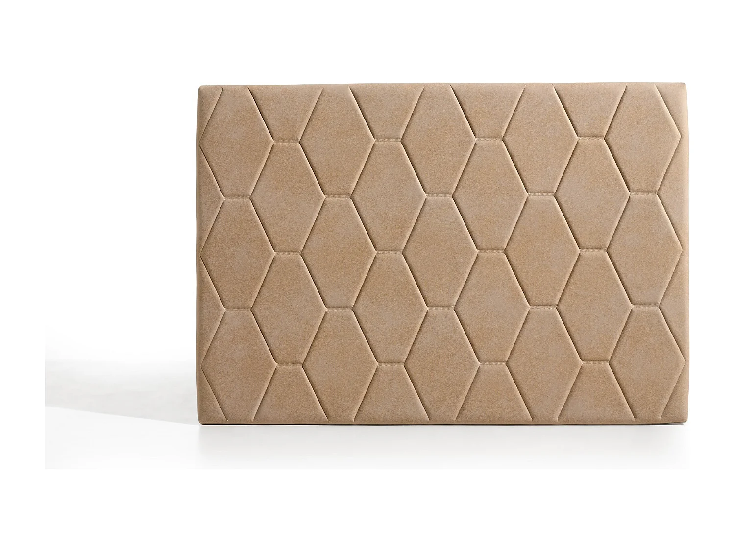 Cabecero Ágata para Cama de 80 de Tela Camel 115x115x8..