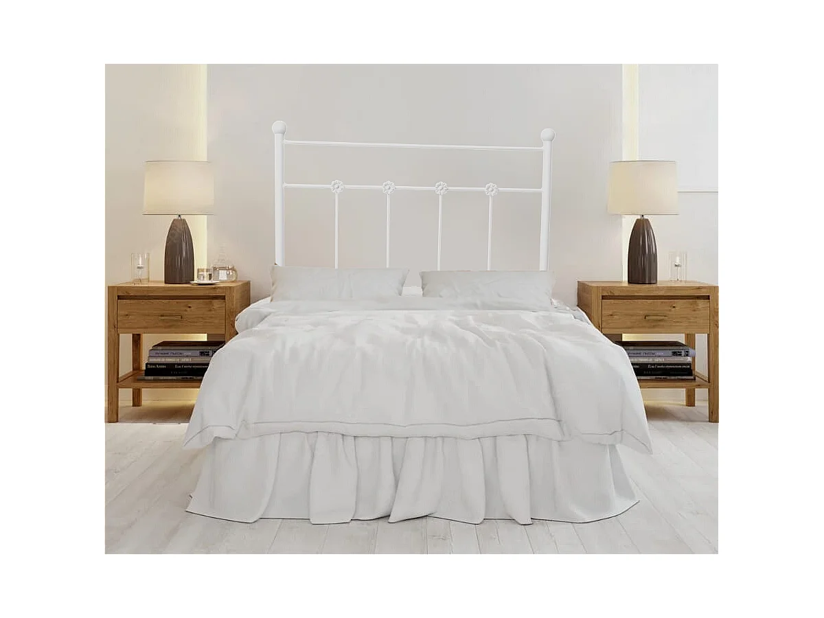 Tête de lit Ducal Forge pour lit 150 Blanc 158x125x4.