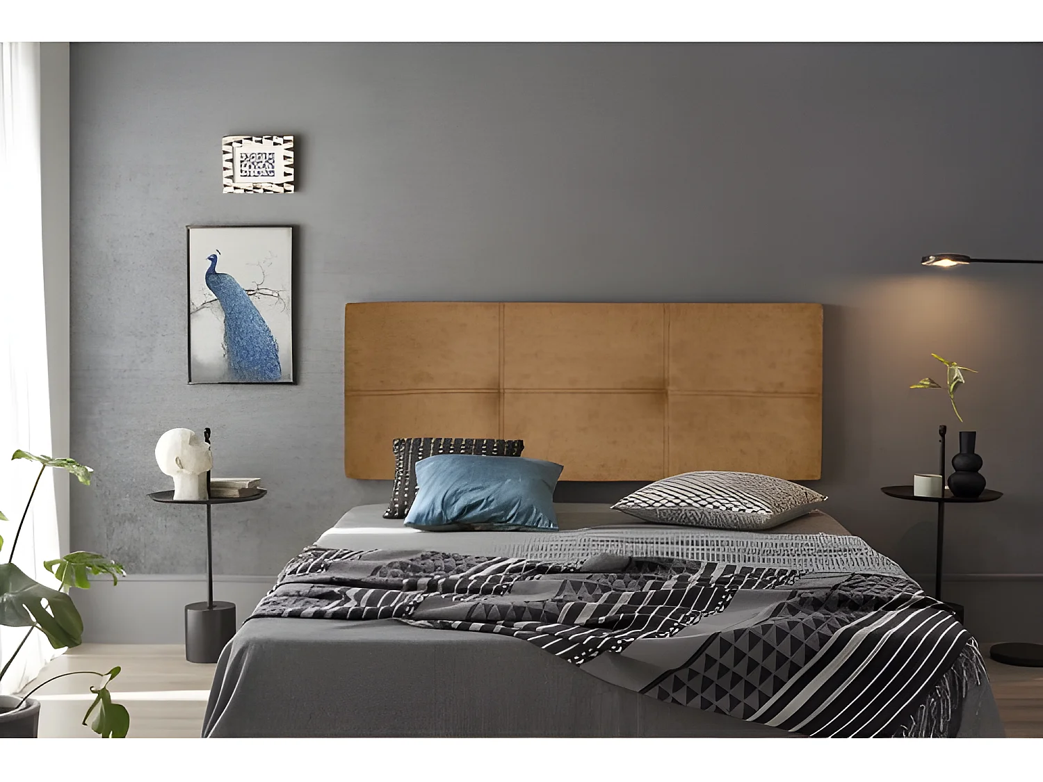 CABECERO DALIA TELA MAGNOLIA CUERO 220