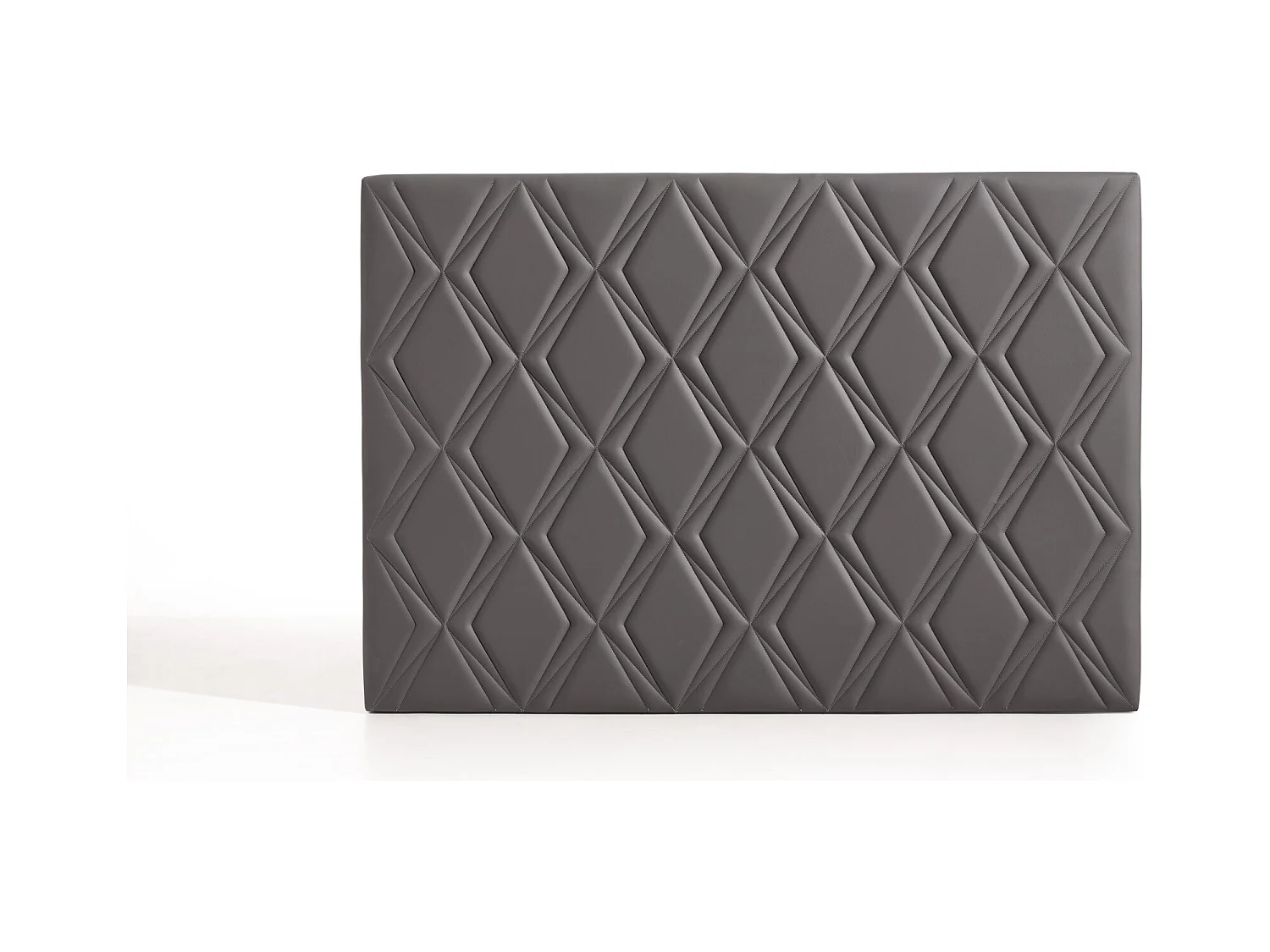 Cabecero Rubí para Cama de 90 de Polipiel Gris 115x115x8..