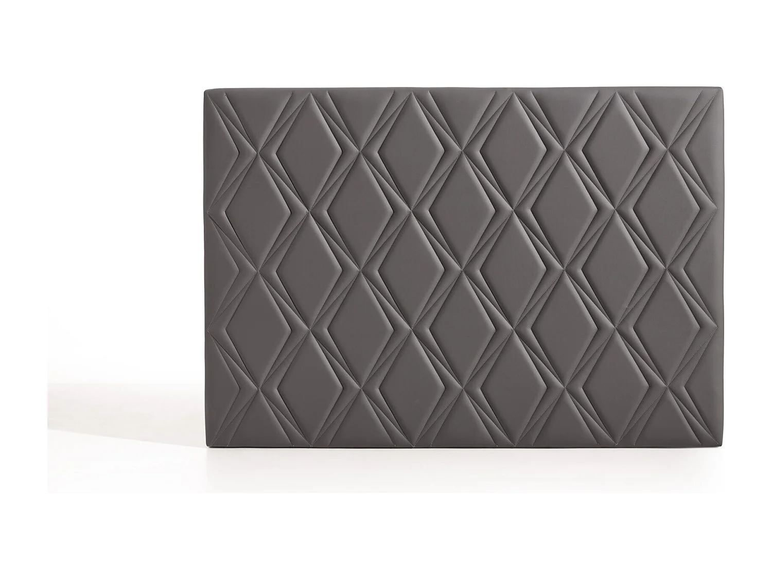 Cabecero Rubí para Cama de 90 de Polipiel Gris 115x115x8..