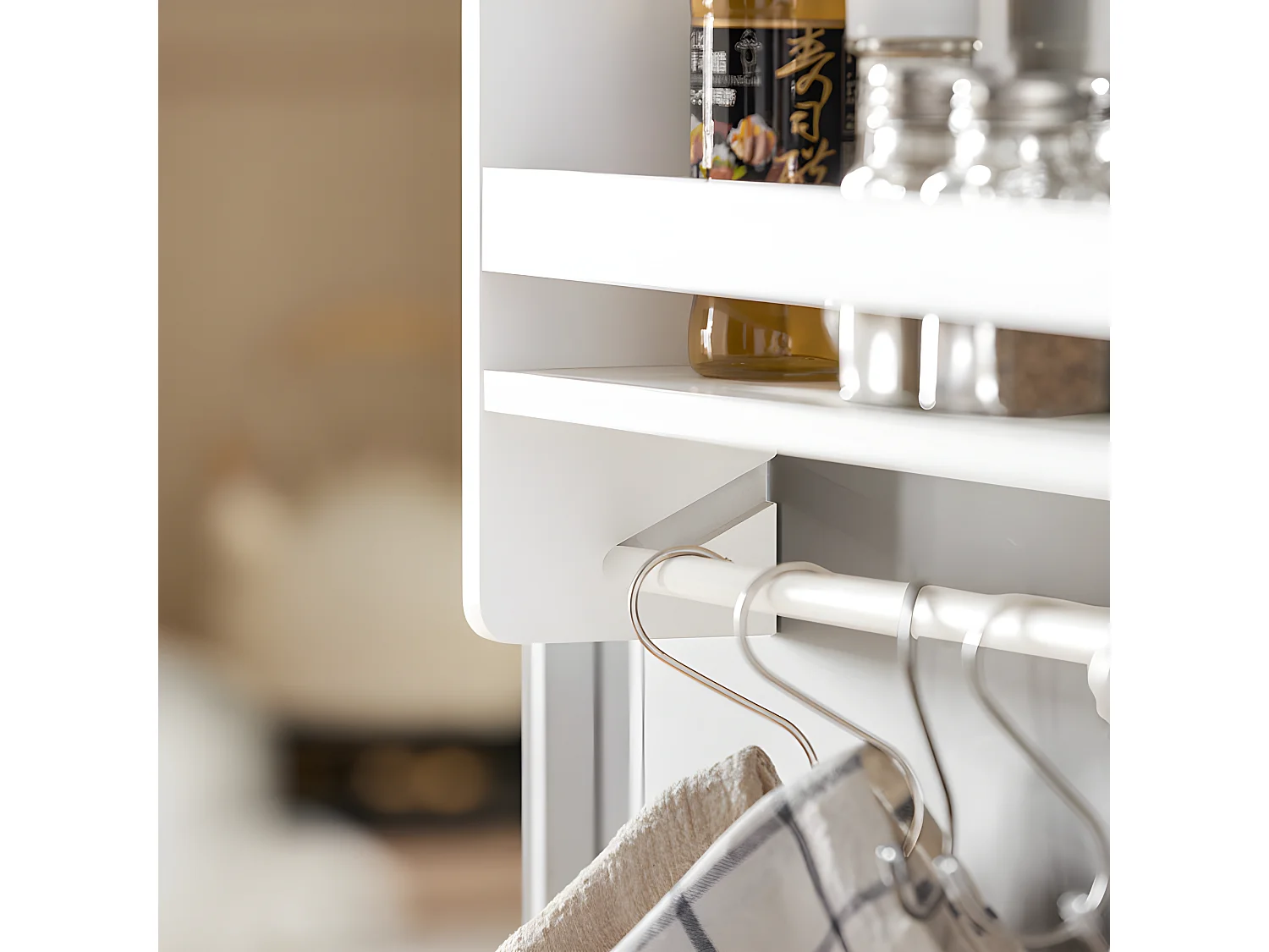 Especiero de Pared en 3 Niveles, Estantería para Botes de Especias, Blanco FRG150-W SoBuy ES