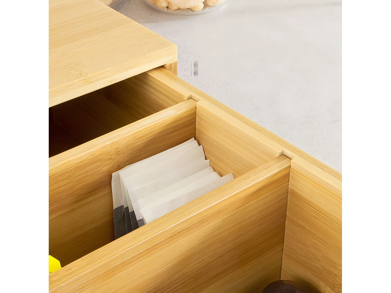 Soporte para Cápsulas de Café de Bambú, Café cajón de almacenamiento, FRG83-N SoBuy ES