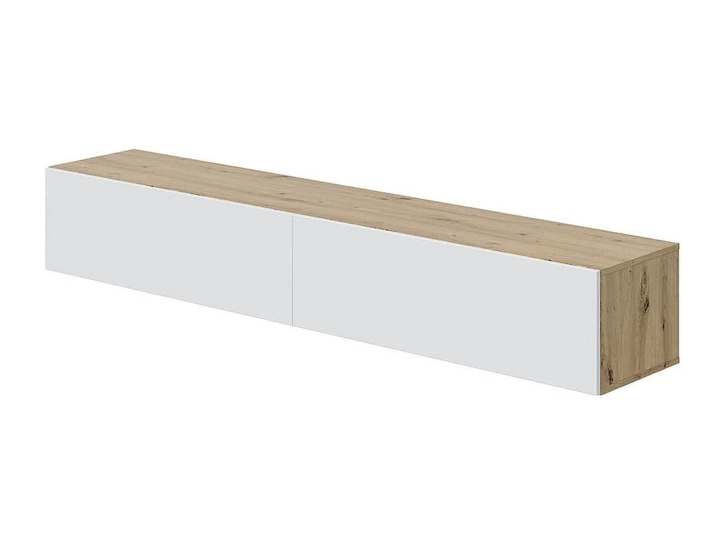 Mueble TV Suspendido 2 abatibles y 2 estantes - L180 cm - Kaway