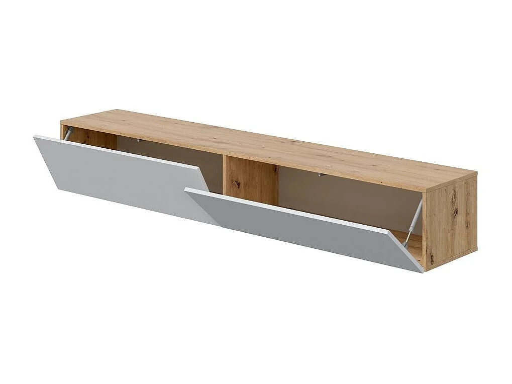 Meuble suspendu 2 abattants et 2 niches de rangement L180 cm - Kaway