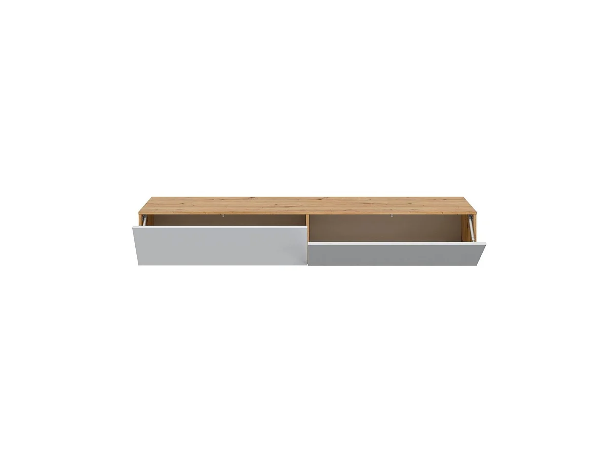 Meuble suspendu 2 abattants et 2 niches de rangement L180 cm - Kaway