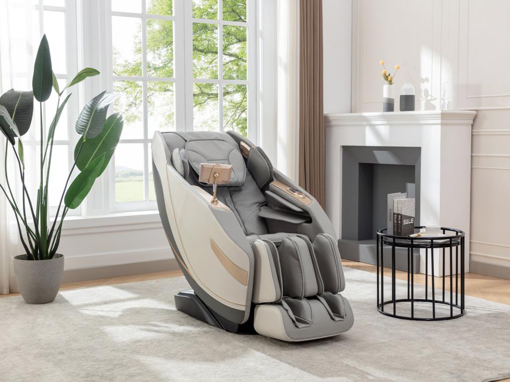 Massagesessel - Kunstleder - Zero-Gravity-System - Grau - MOWATA günstig online kaufen