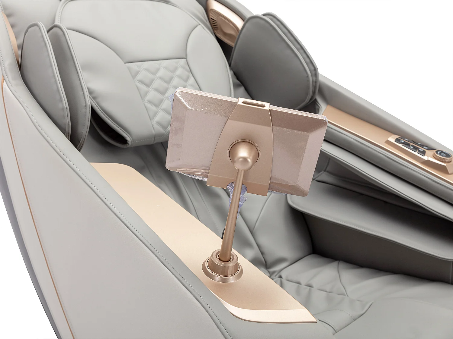 Massagesessel - Kunstleder - Zero-Gravity-System - Grau - MOWATA