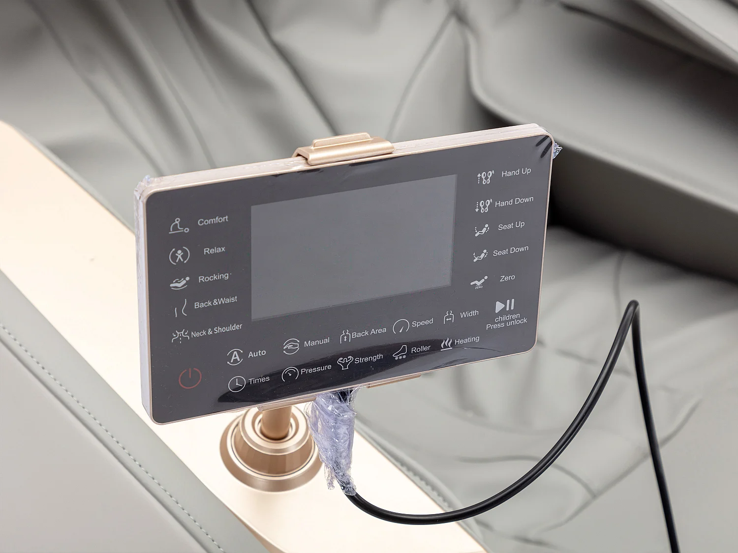 Massagesessel - Kunstleder - Zero-Gravity-System - Grau - MOWATA