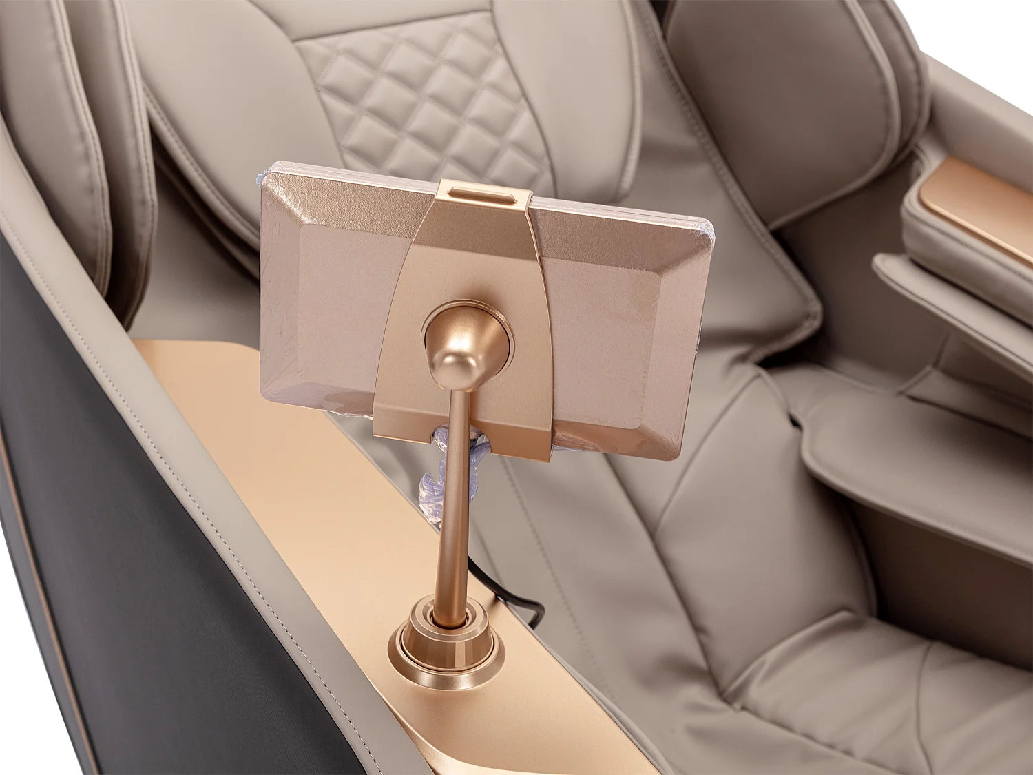 Massagesessel - Kunstleder - Zero-Gravity-System - Beige - MOWATA