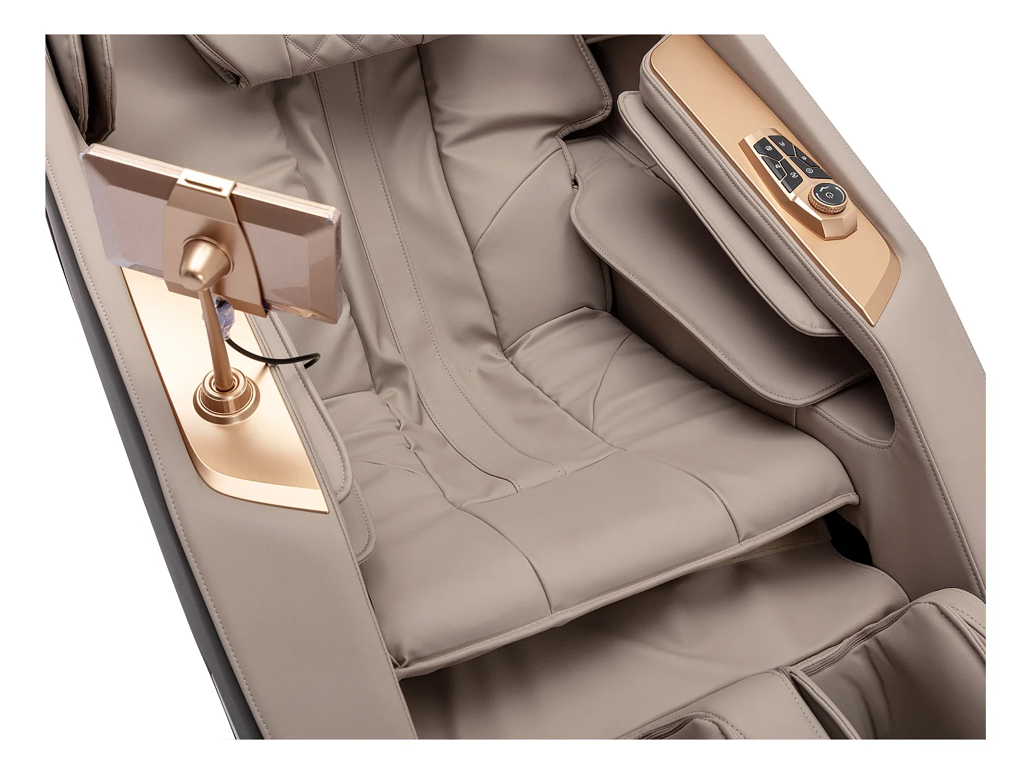Poltrona massaggiante Sistema zero gravity in Similpelle Beige  - MOWATA