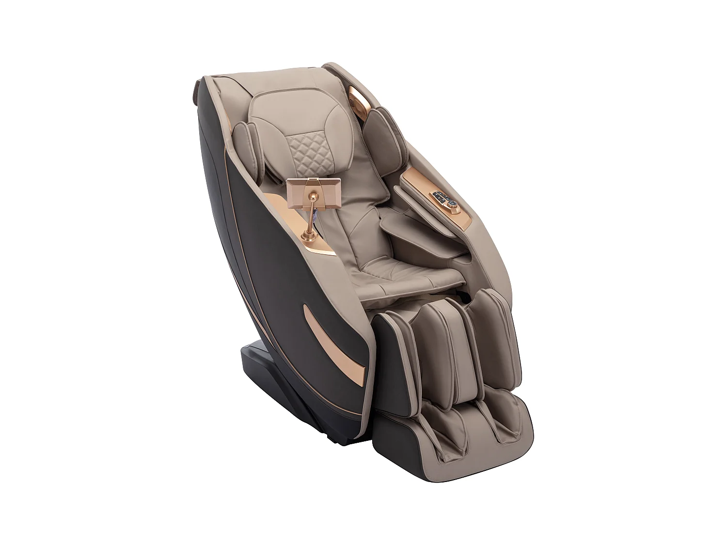 Poltrona massaggiante Sistema zero gravity in Similpelle Beige  - MOWATA