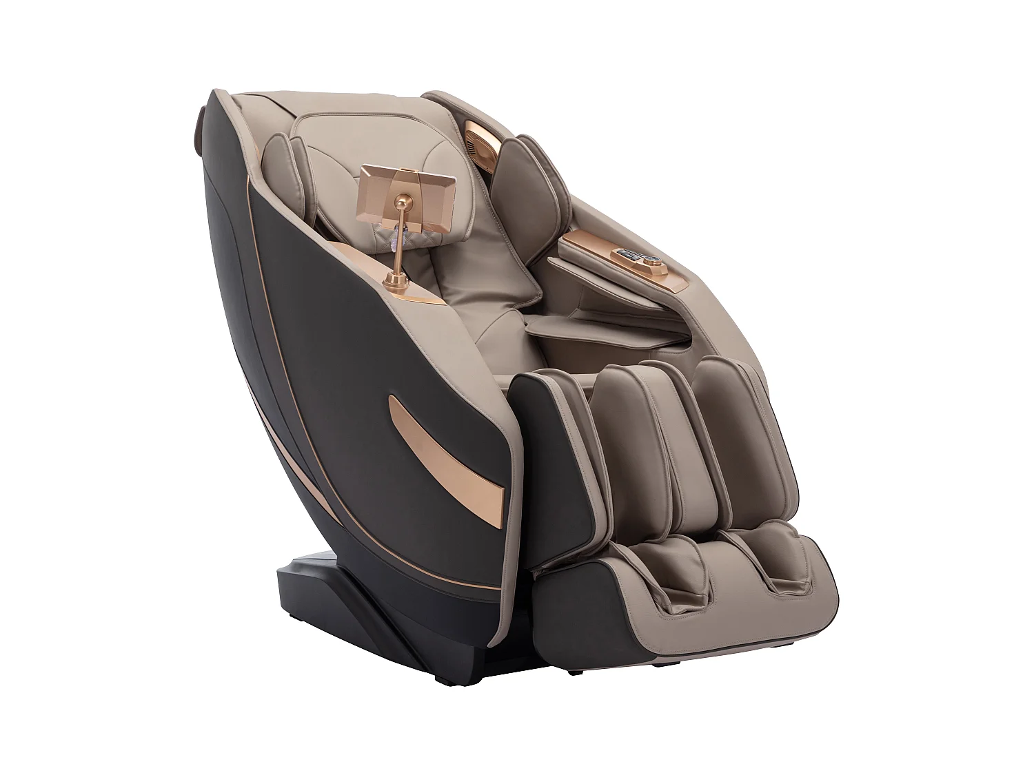 Poltrona massaggiante Sistema zero gravity in Similpelle Beige  - MOWATA
