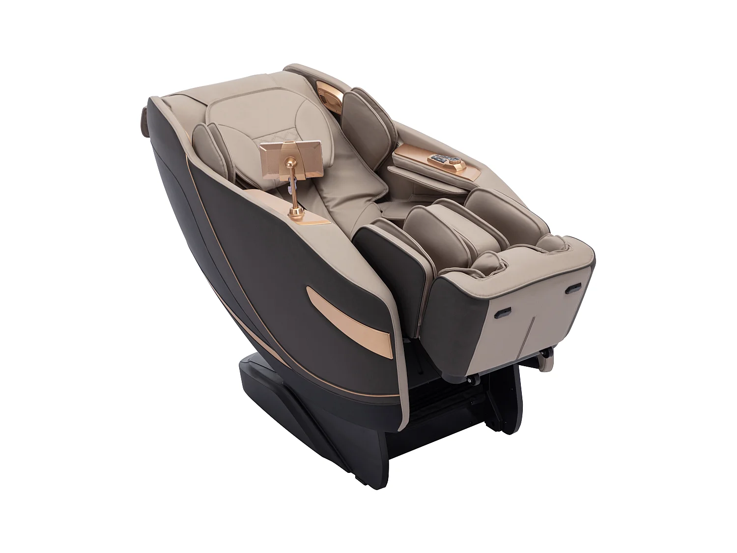 Poltrona massaggiante Sistema zero gravity in Similpelle Beige  - MOWATA