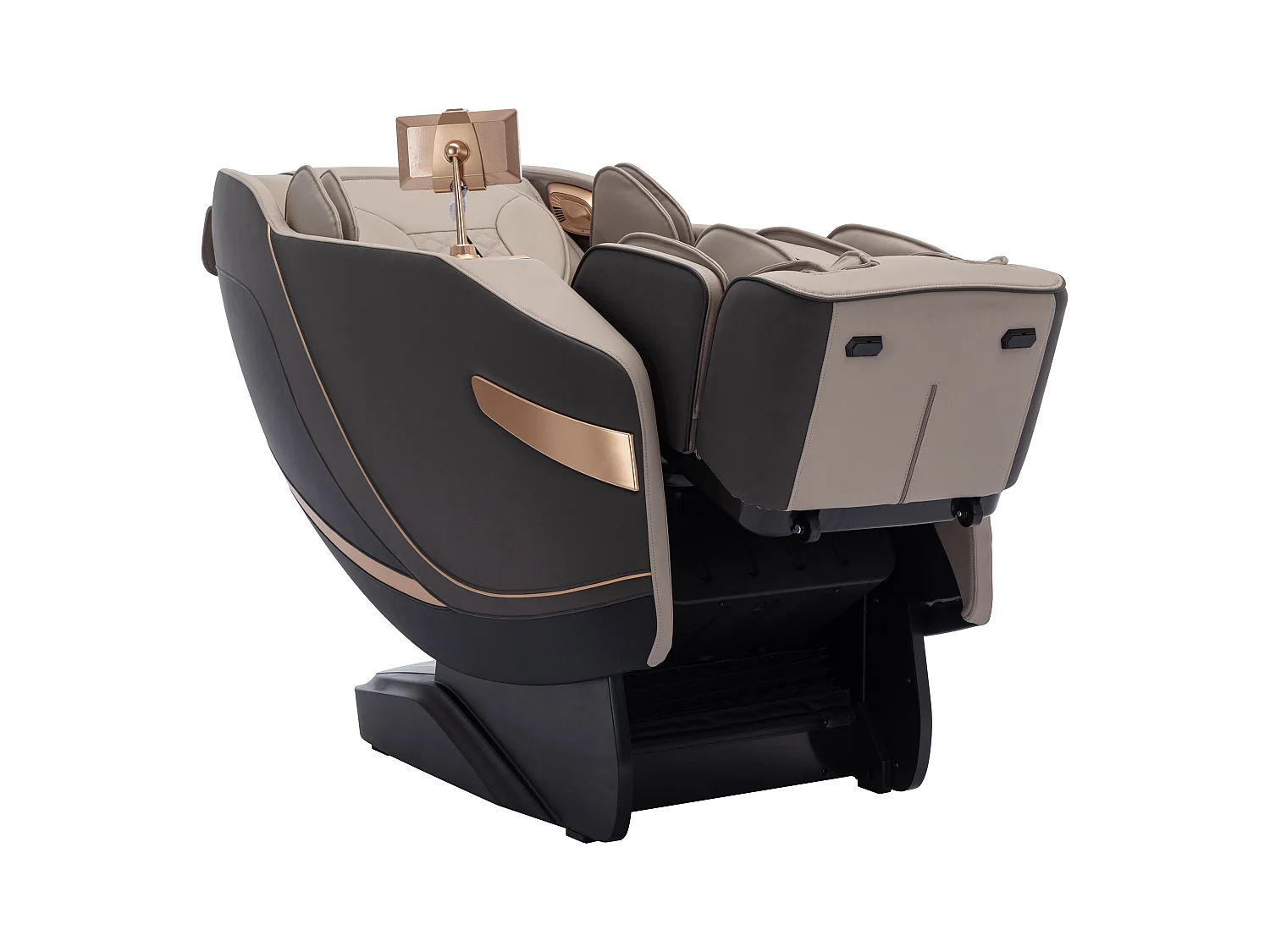 Poltrona massaggiante Sistema zero gravity in Similpelle Beige  - MOWATA