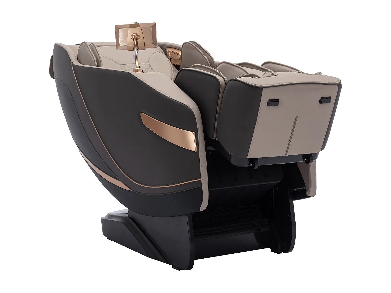 Massagefauteuil in kunstleer - Zero gravity-systeem - Beige - MOWATA