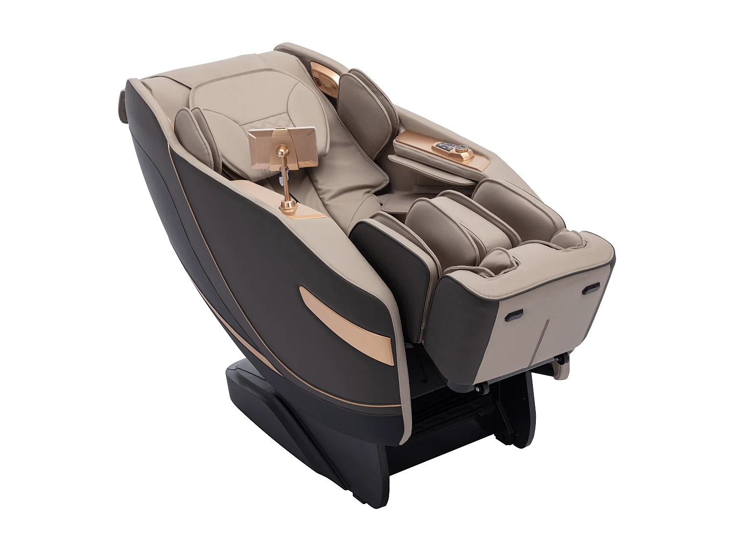 Massagefauteuil in kunstleer - Zero gravity-systeem - Beige - MOWATA