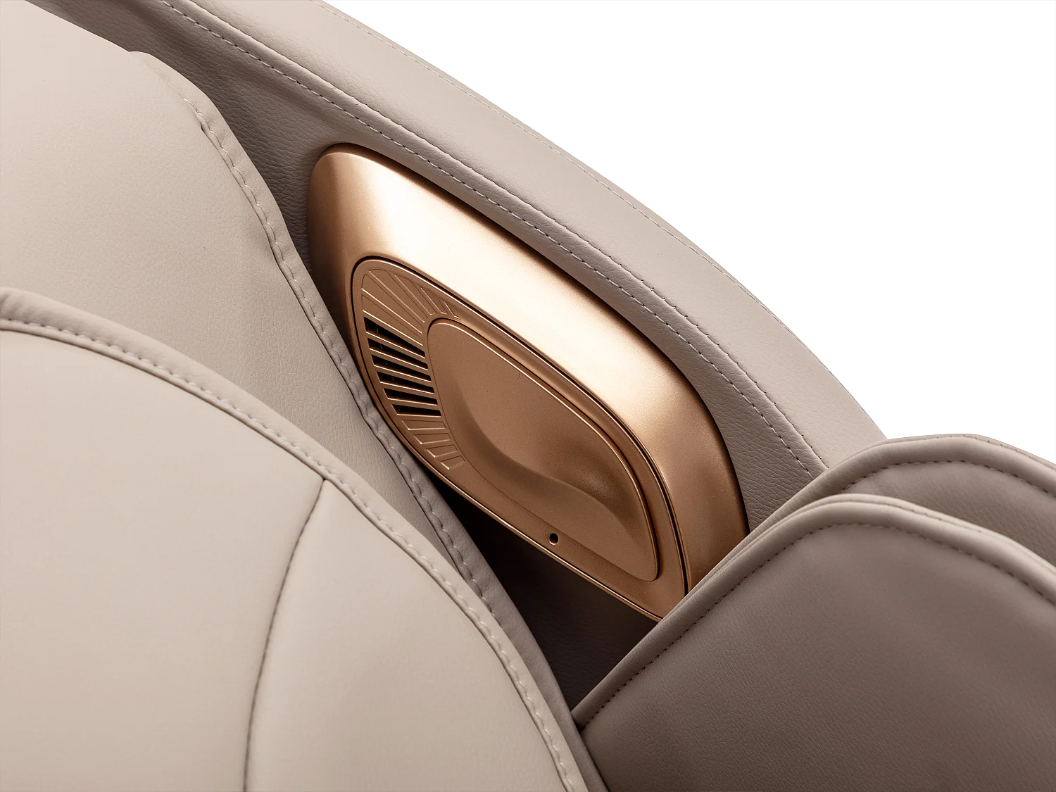 Massagefauteuil in kunstleer - Zero gravity-systeem - Beige - MOWATA