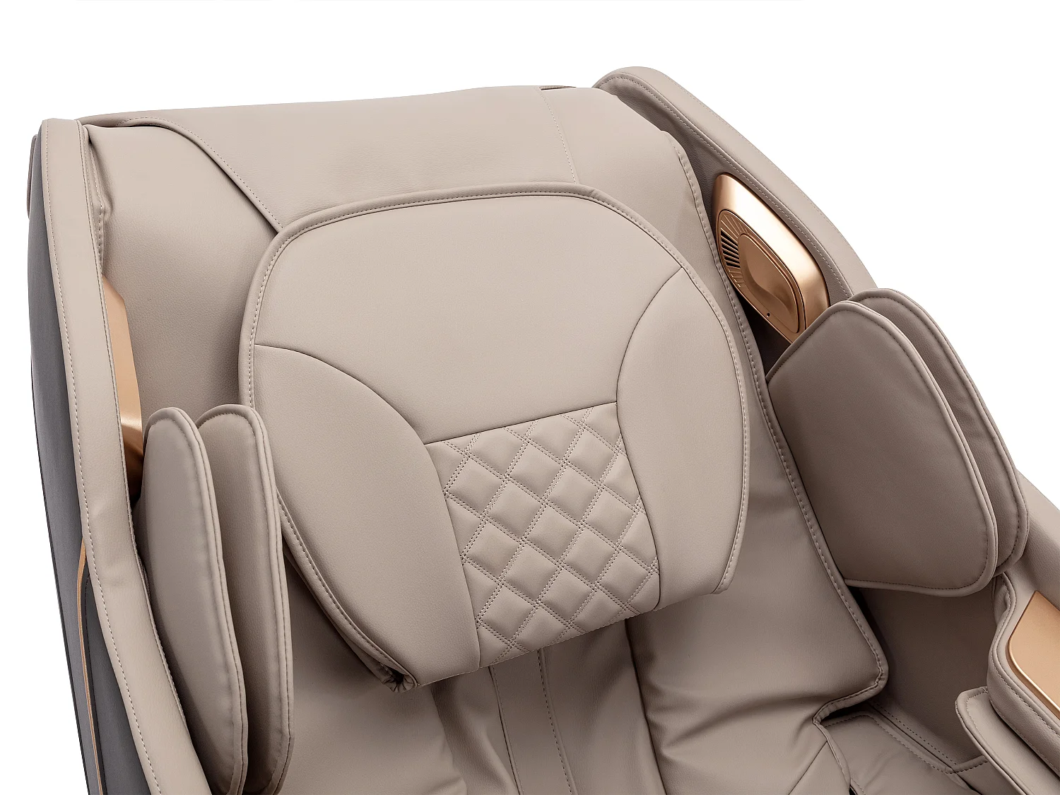 Massagefauteuil in kunstleer - Zero gravity-systeem - Beige - MOWATA