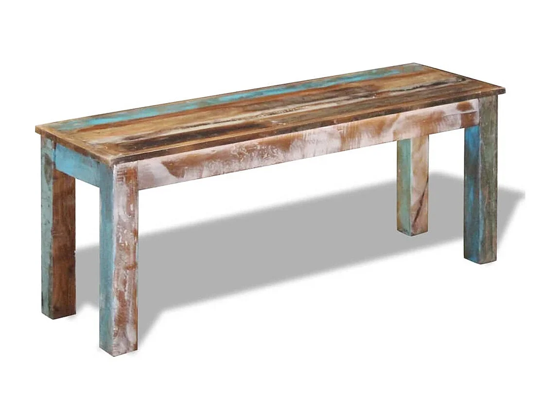 Banc 110x35x45 cm Bois de récupération massif