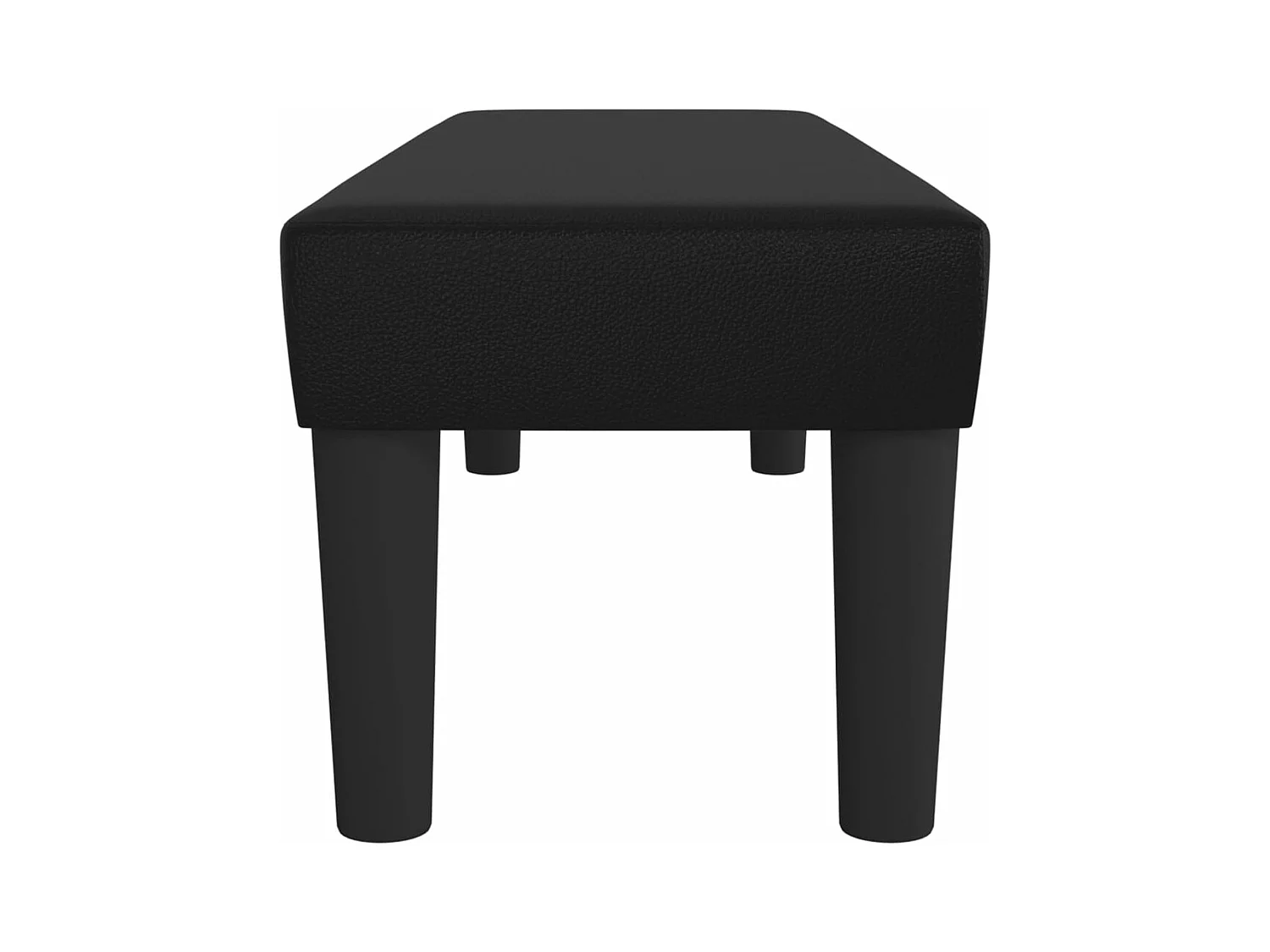 Banc Noir 100x30x30 cm Similicuir