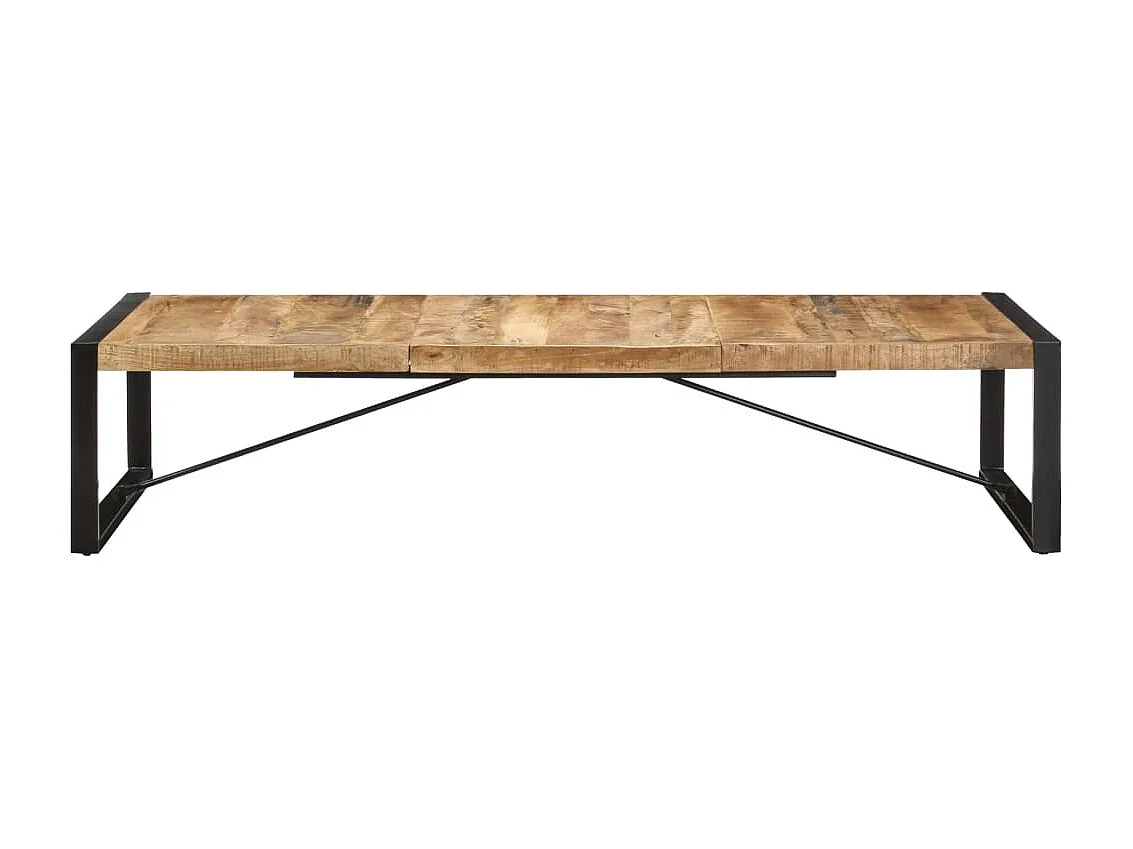 Couchtisch 180x90x40 cm Raues Mangoholz