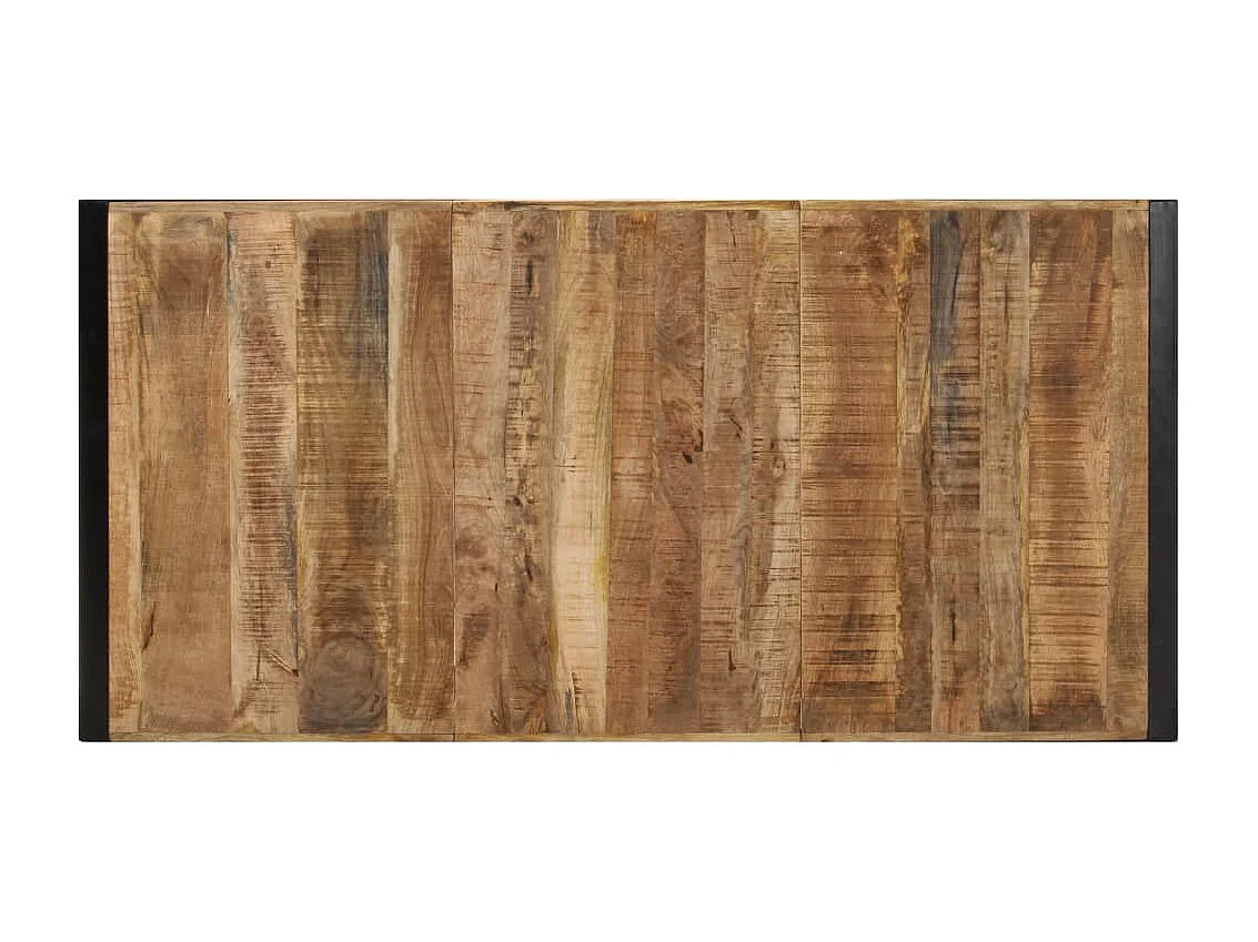 Couchtisch 180x90x40 cm Raues Mangoholz