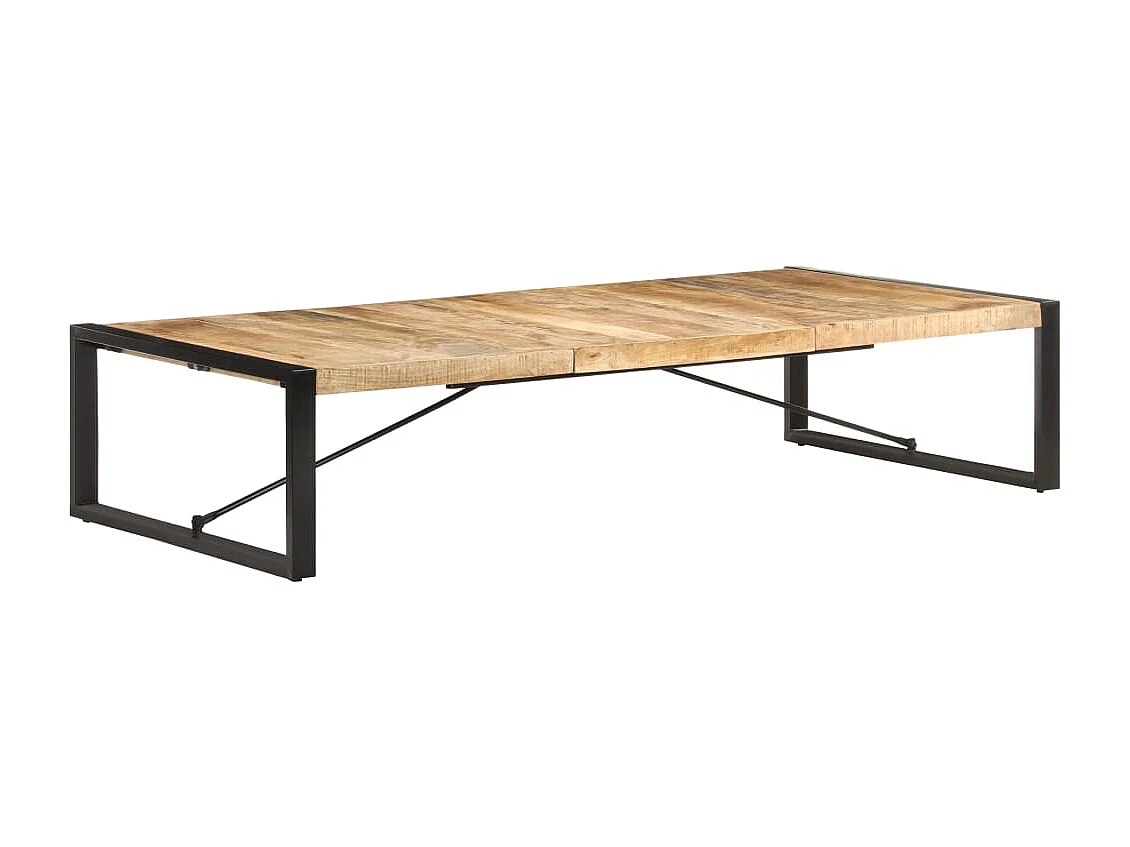 Couchtisch 180x90x40 cm Raues Mangoholz