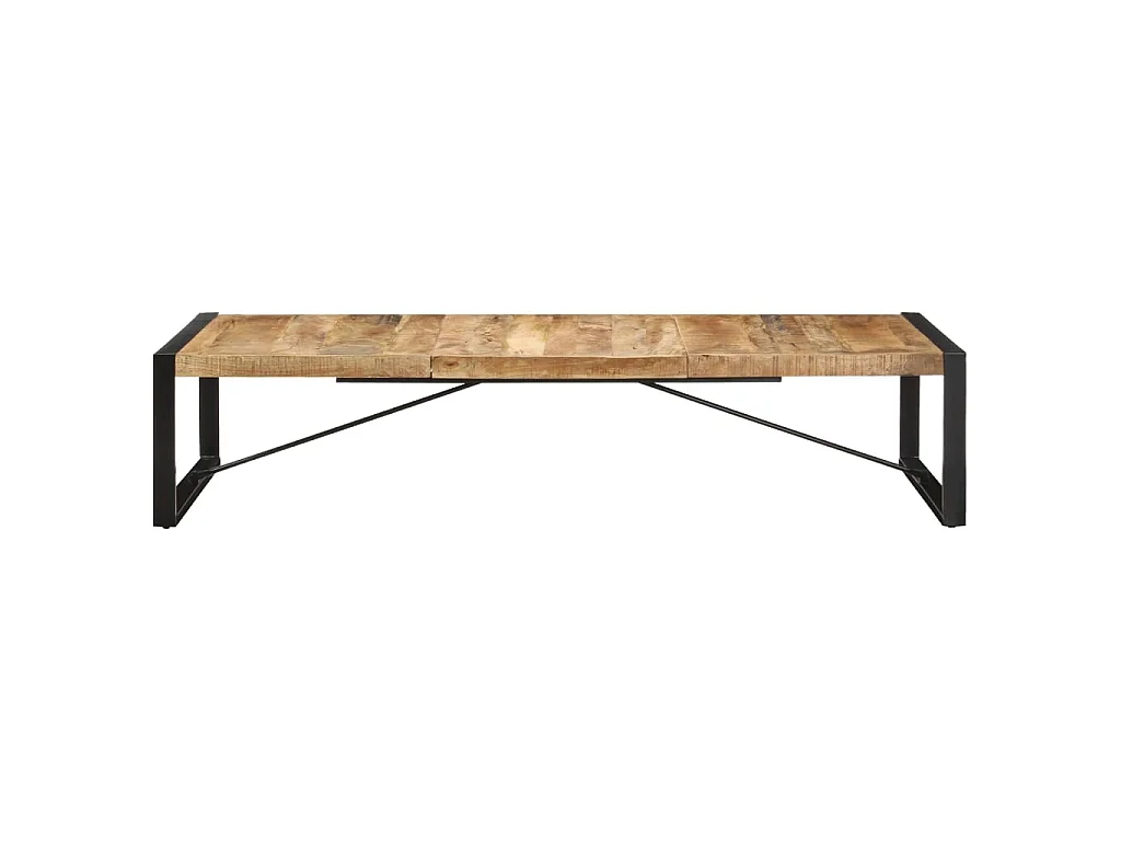 Couchtisch 180x90x40 cm Raues Mangoholz