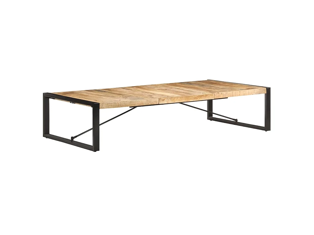 Couchtisch 180x90x40 cm Raues Mangoholz