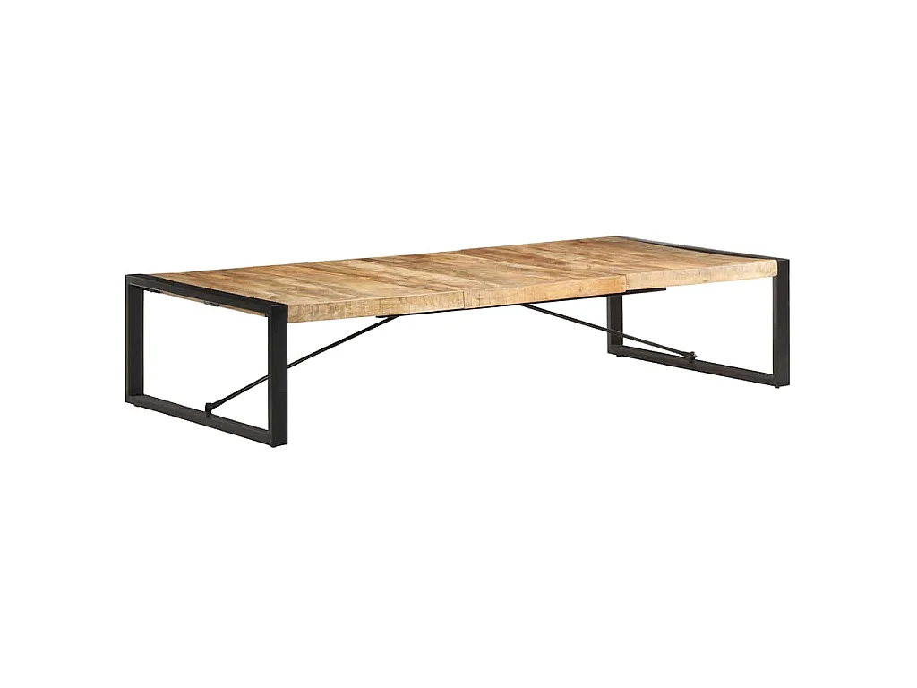 Couchtisch 180x90x40 cm Raues Mangoholz