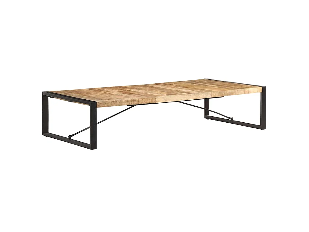 Couchtisch 180x90x40 cm Raues Mangoholz