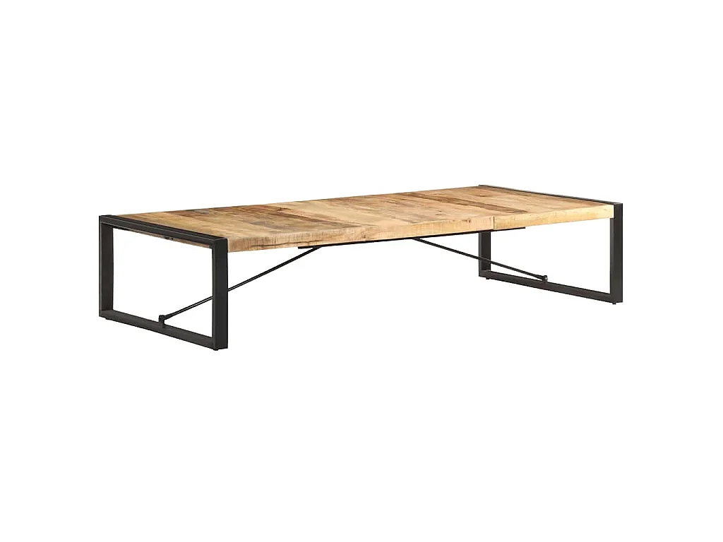 Couchtisch 180x90x40 cm Raues Mangoholz