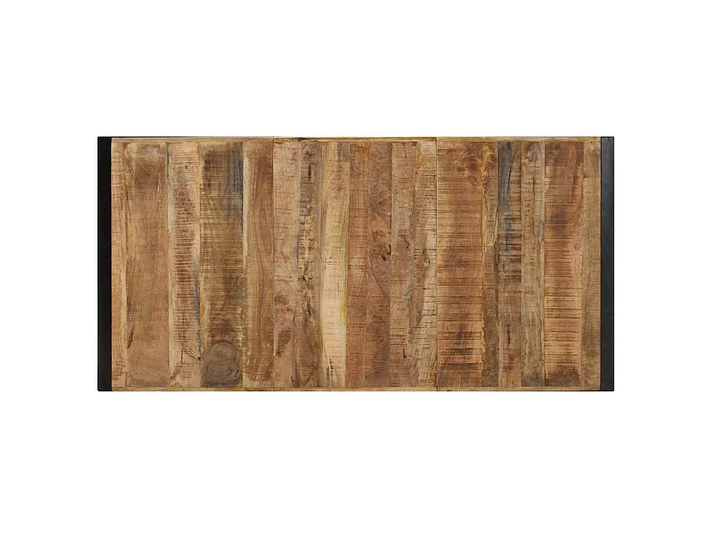 Couchtisch 180x90x40 cm Raues Mangoholz