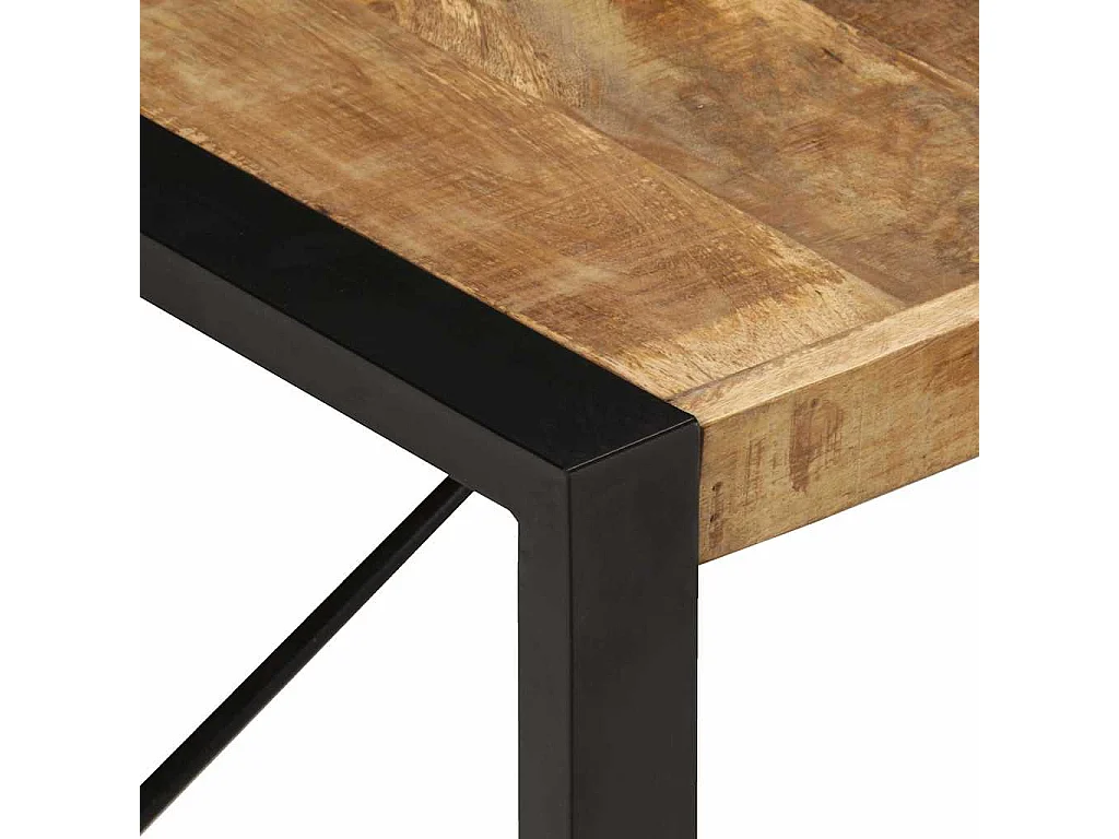 Couchtisch 180x90x40 cm Raues Mangoholz