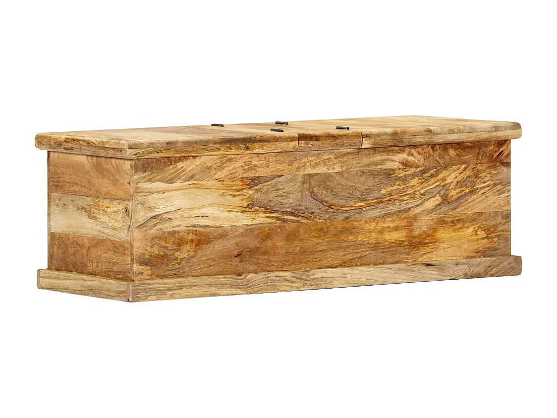 Tavolino da Salotto 100x50x35 cm in Legno Massello di Mango