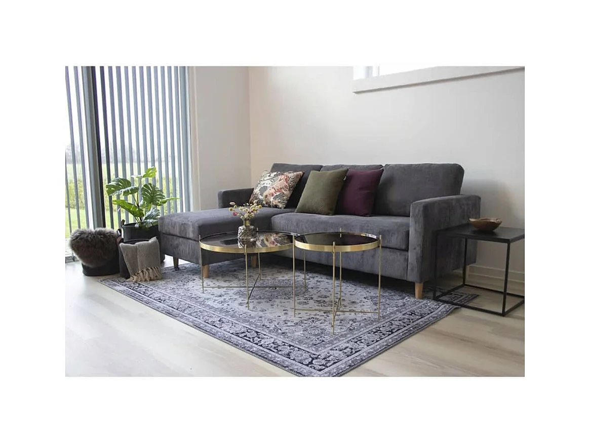 Table basse Scarlett 70x40 cm Rond Laiton