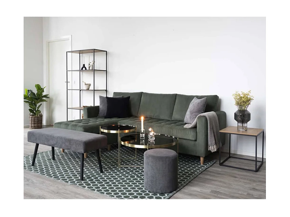 Table basse Scarlett 70x40 cm Rond Laiton