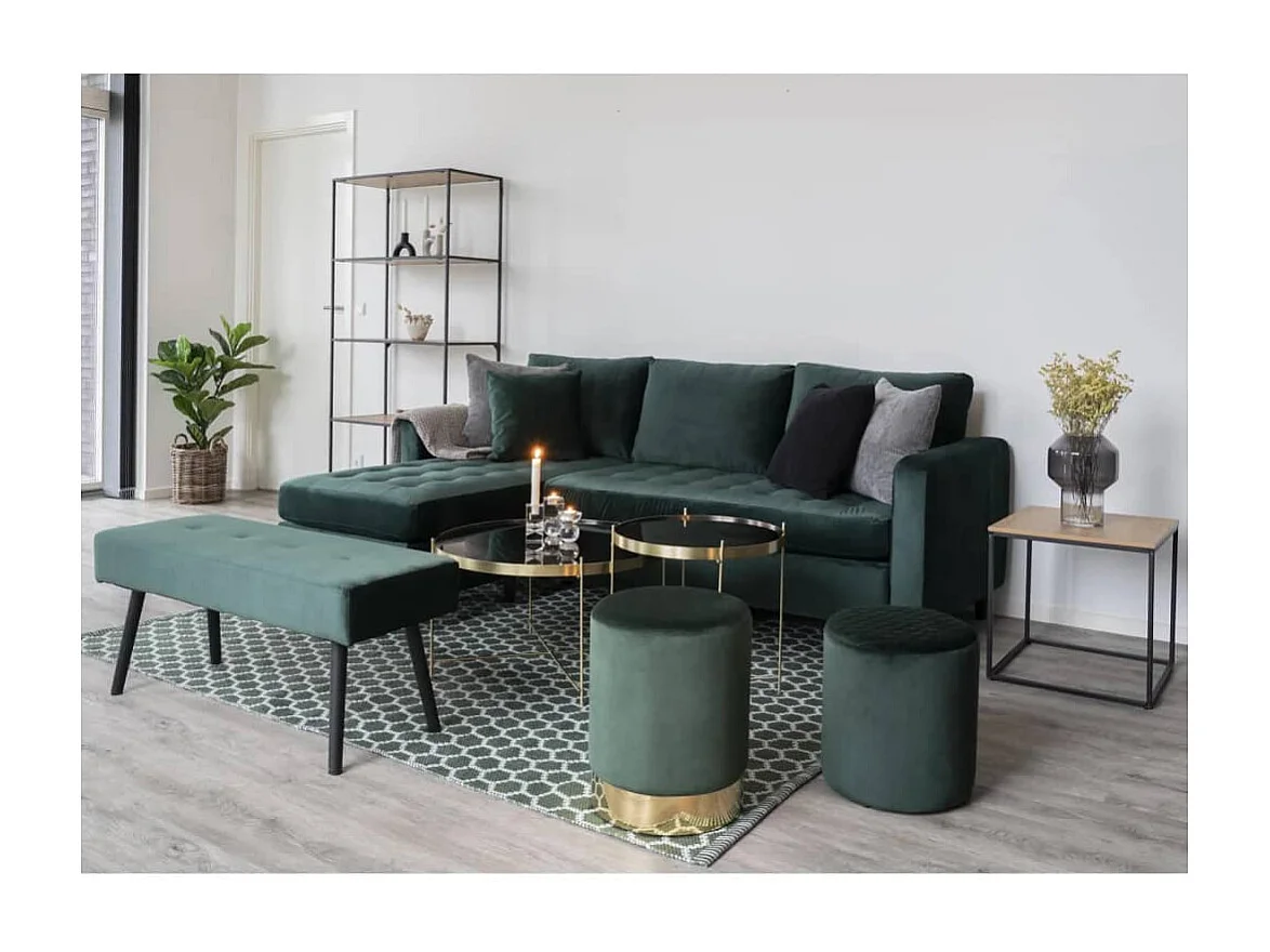 Table basse Scarlett 70x40 cm Rond Laiton