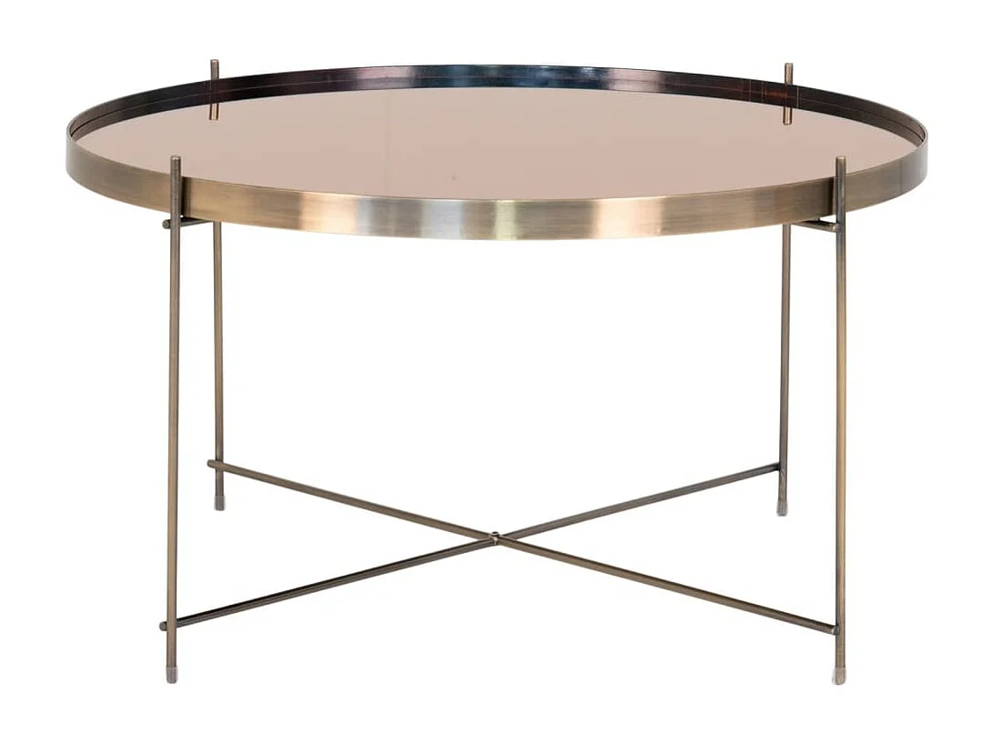 Table basse Scarlett 70x40 cm Rond Laiton