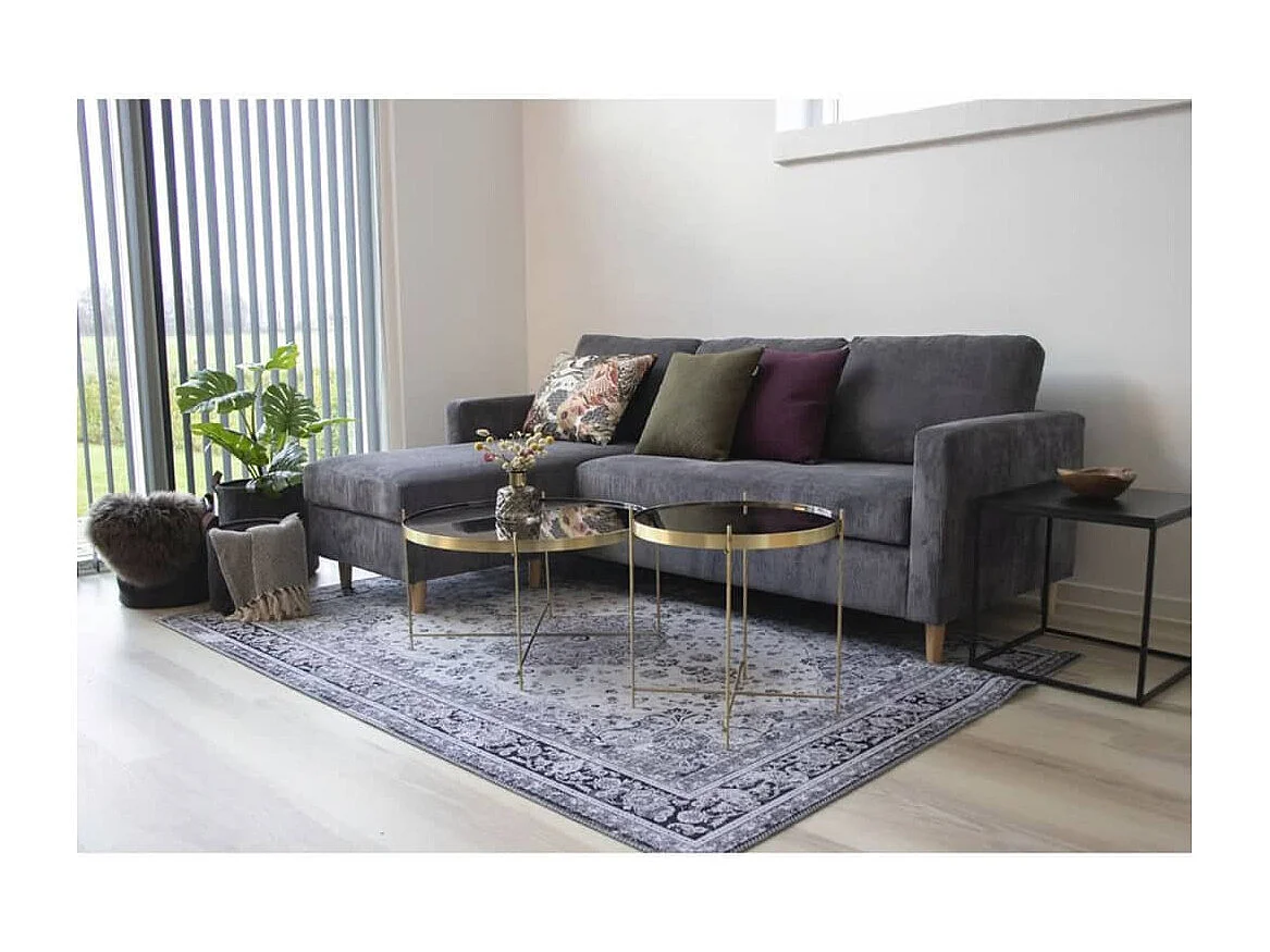 Table basse Scarlett 70x40 cm Rond Laiton