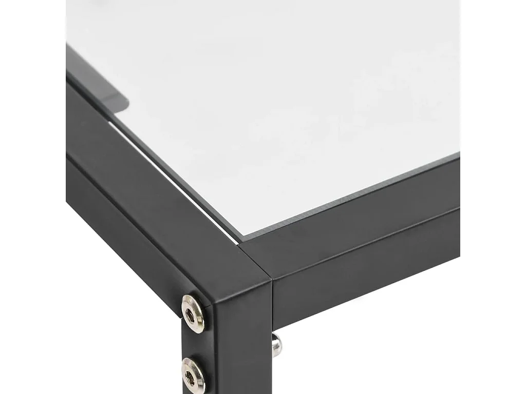 Mesa consola transparente 160x35x75,5 cm vidro temperado