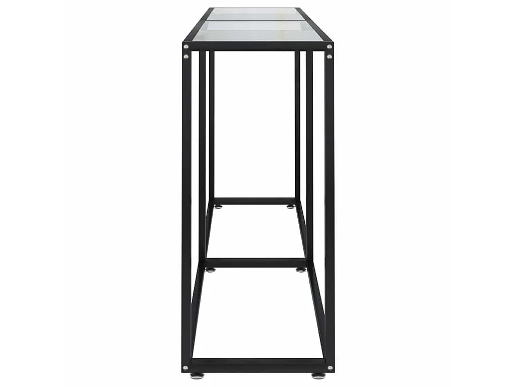 Table console Transparent 160x35x75,5 cm Verre trempé