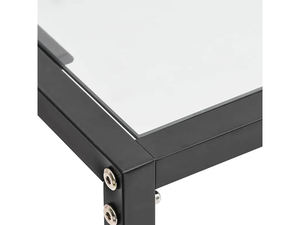 Table console Transparent 160x35x75,5 cm Verre trempé