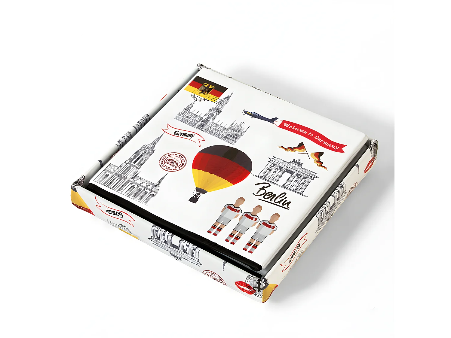 SoBuy Pouf, cubo, Baule, cesta della Biancheria, Germania, FSS41-K-DE