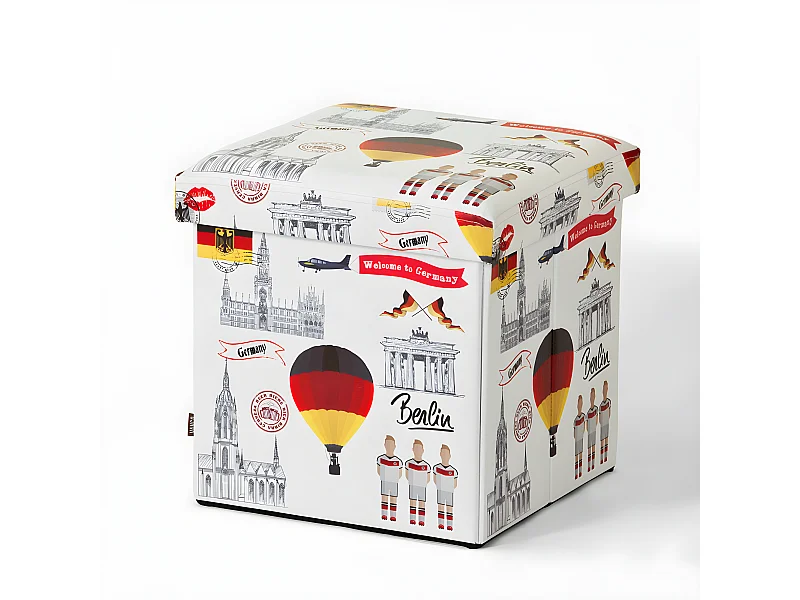 SoBuy Pouf, cubo, Baule, cesta della Biancheria, Germania, FSS41-K-DE