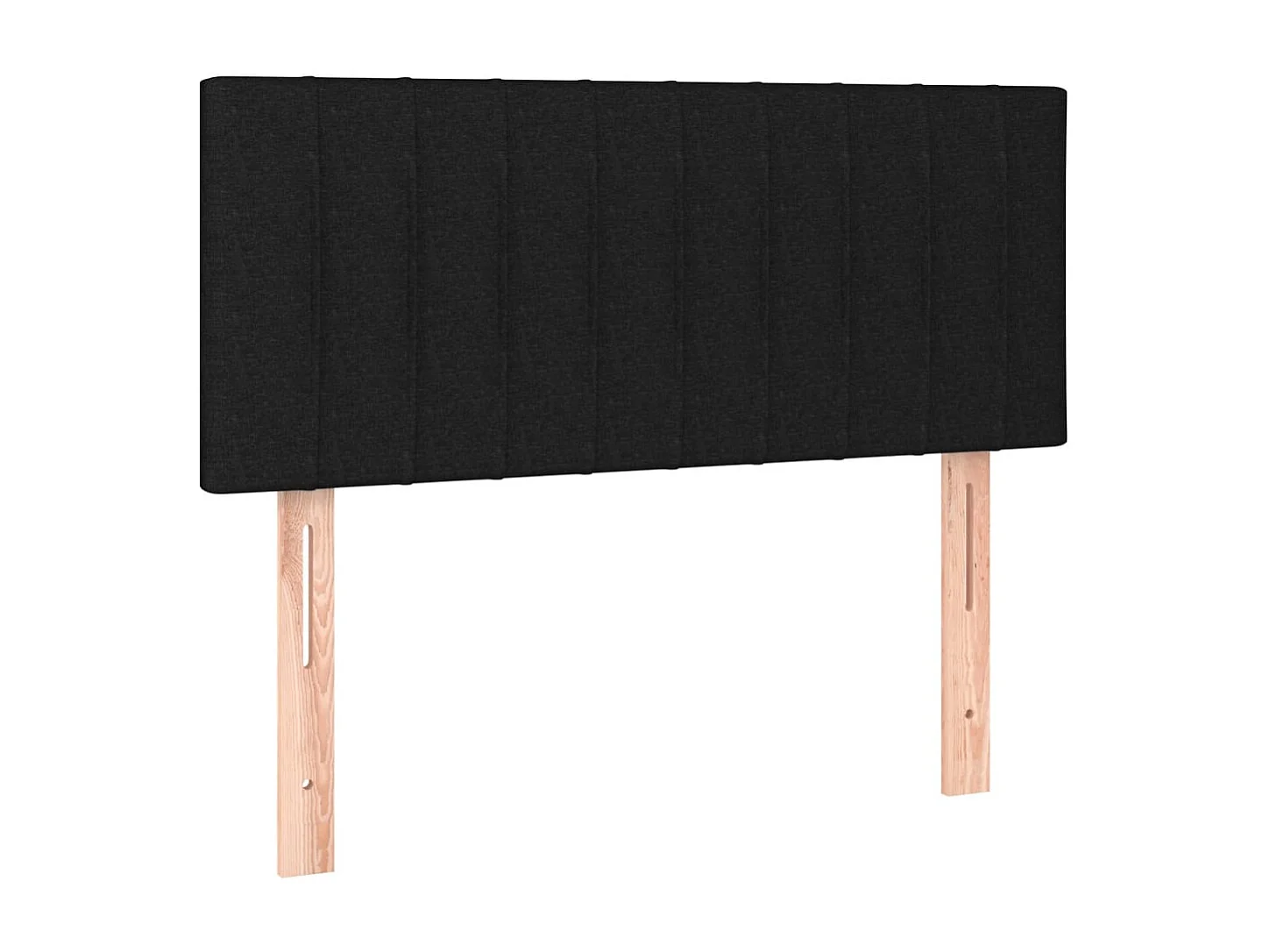 Sommier à lattes de lit avec matelas Noir 90x200 cm Tissu