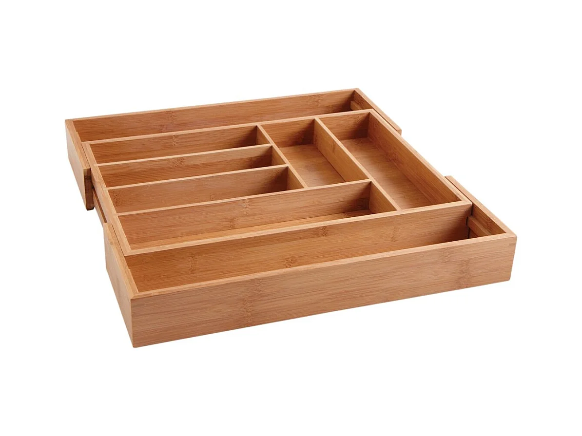 Range-couverts extensible en bambou